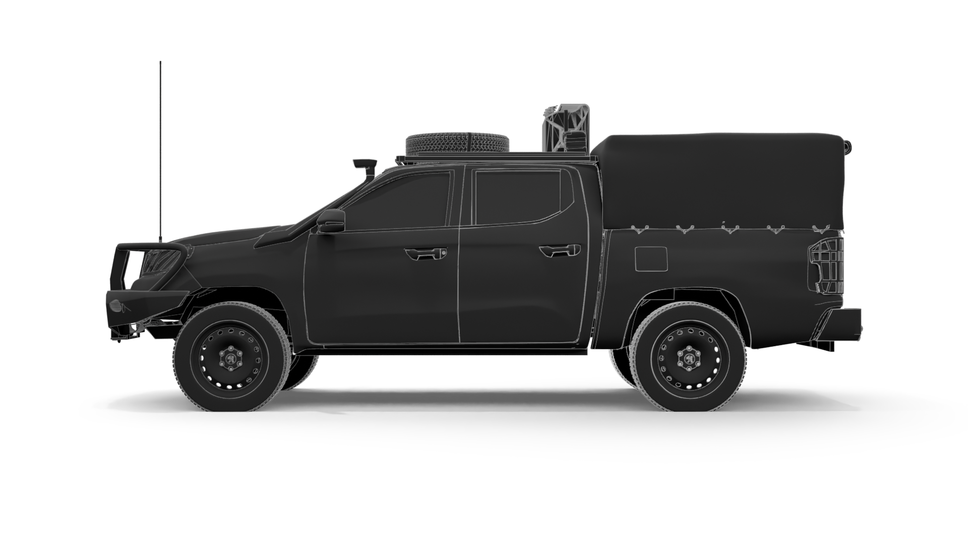 Command light pickup vehicle profile